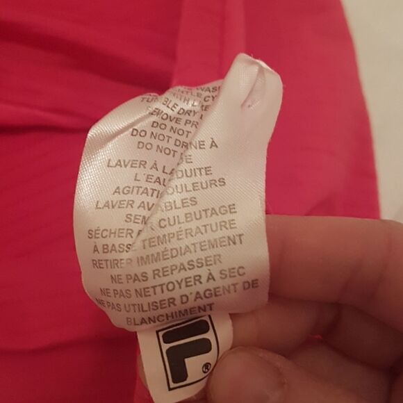 3/$20 Fila woman top tee hot pink XS - Picture 3 of 5